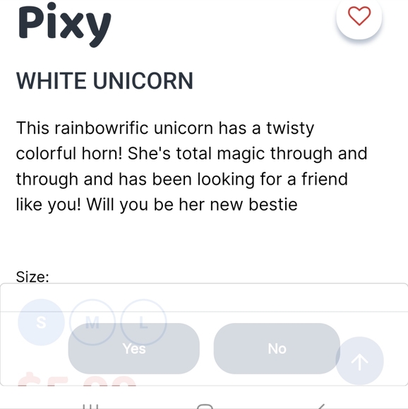 Beanie Boos 🔥 Pixy White Unicorn Soft Plush Stuffed Animal Size Small 6" - Picture 2 of 6